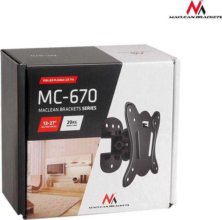 Actual product image Maclean MC-670 (Wall, 27", 20 kg)