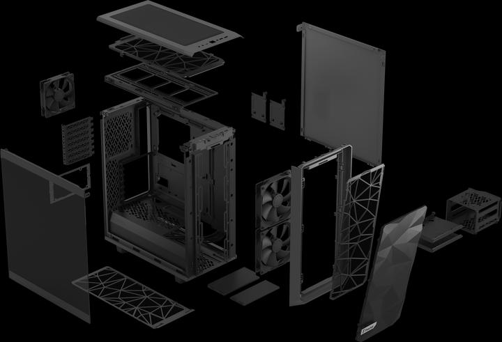 Produktbild Fractal Meshify 2 Compact Gray TG Light (ATX, mATX, Mini-ITX)