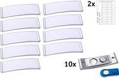 Produktbild Badgepoint POL20MA66-5DR Namensschilder, 64 x 22 mm, metallfarben
