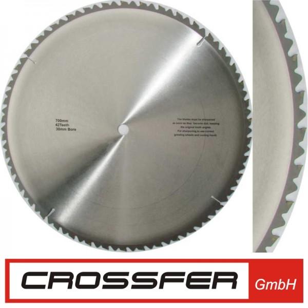 Produktbild Crossfer - QUALITÄTS HM-SÄGEBLATT HOLZ-GROBSCHNITT 700 MM Bohrung 30mm / 42 Zähne