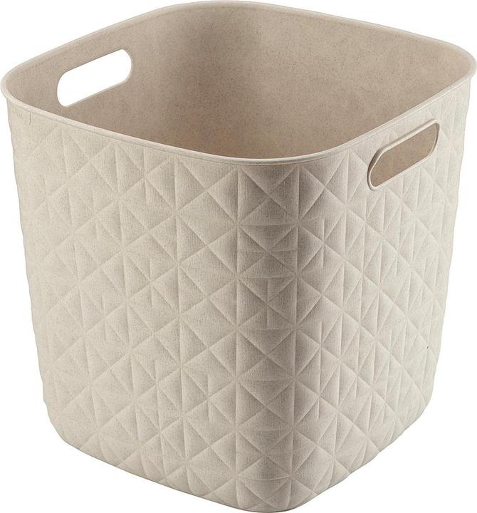 GCS Curver Softex Panier de rangement Cube 15L CraieBlanc (1 x)