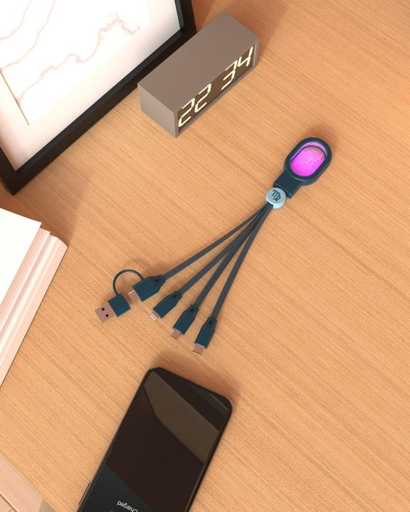 Produktbild MOB Universal Ladekabel 4in1 - Sternzeichen Schütze (USB 4.0)