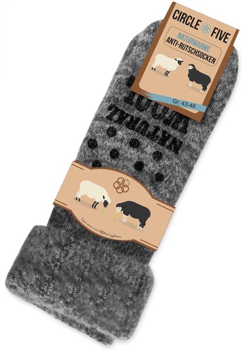 Produktbild Circle Five Winterhausschuhe mit ABS-Druck - Wollsocken - 1503 (Einzelpack, 43 - 46)