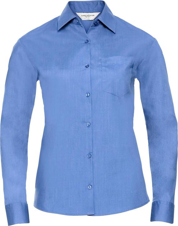 Image du produit Russell Chemise formelle à manches longues en popeline à entretien facile pour dames et messieurs (M)