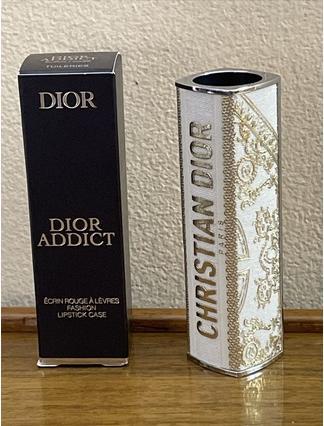Dior Christian Addict Lipstick Fashion Case Holiday Int23 (Gold, Weiss)