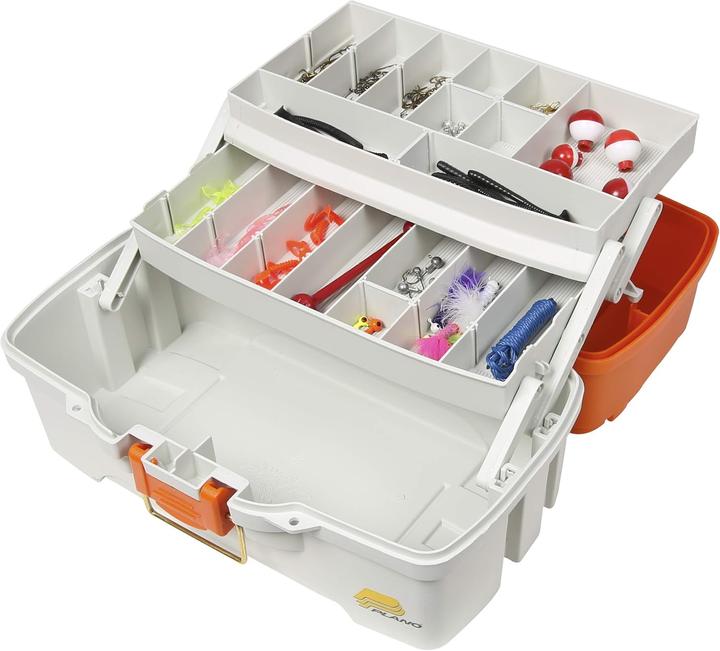 Plano Tackle Box für Angelzubehör mit drei Tabletts
