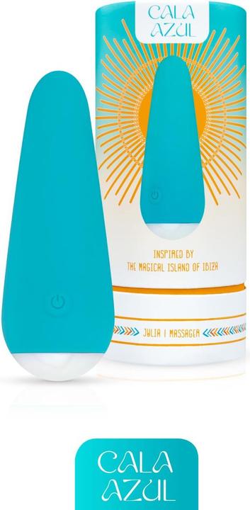 Actual product image Cala Azul Julia Mini Vibrator - Azul