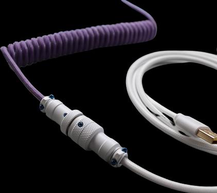 Actual product image Ducky Premicord Creator Spiralkabel, USB Typ C auf Typ A (1.80 m, USB 2.0)