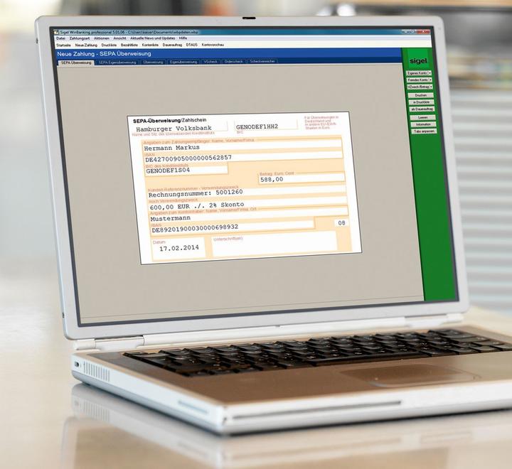 Actual product image Sigel Bank form "PC order check", A4 (100 x)