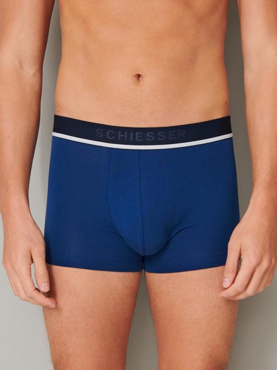 Actual product image Schiesser Men's Boxer Briefs Stripes 95/5 Organic Cotton | Pack of 3 (10, pack of 3)