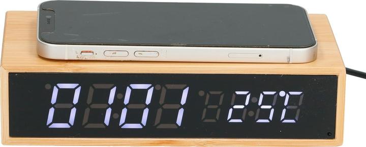 Produktbild Mikamax Bamboo Wireless Charger Clock (15 W)