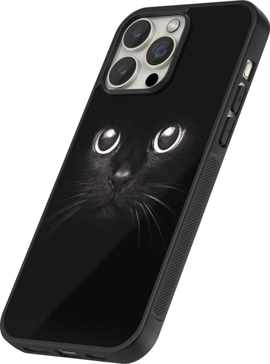 Actual product image PhoneLook Cover silicone black Cat eyes (Apple iPhone 14 Pro Max)