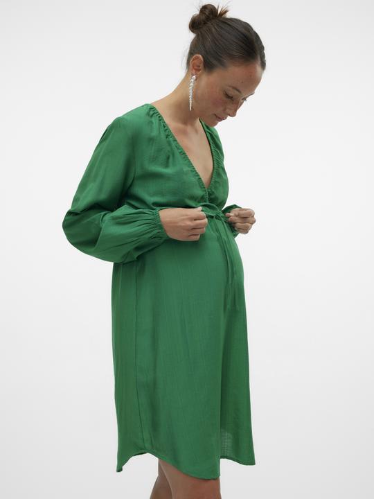 Produktbild Mamalicious Normal geschnitten V-Ausschnitt Elastische Bündchen Kurzes Kleid Kleid (S)