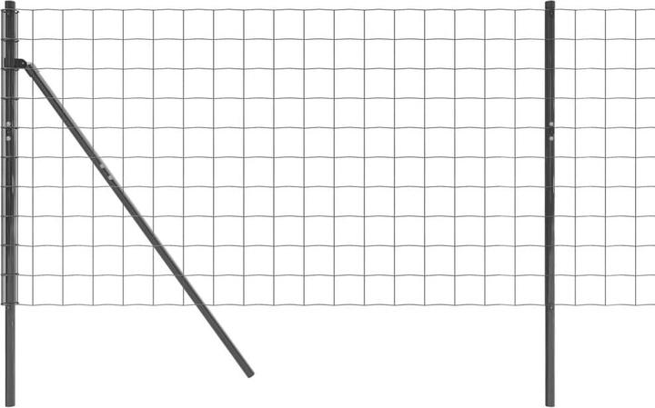 Actual product image VidaXL Maschendrahtzaun Anthrazit 0,8x25 m Verzinkter Stahl