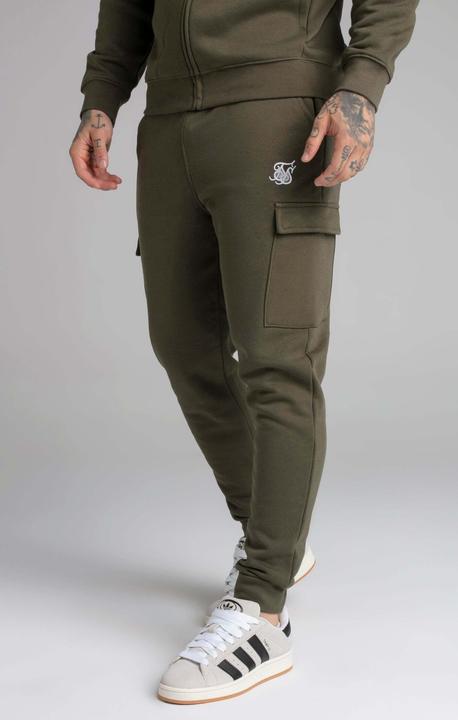 Actual product image Siksilk Sweatpants Khaki Essential Cargo Jogger (M)
