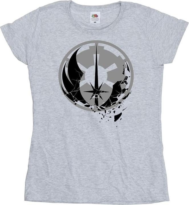 Immagine prodotto Star Wars Obi-Wan Kenobi Fractured Logos Maglietta Donna (XXL)