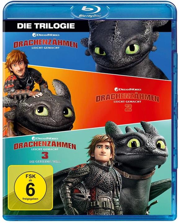 Immagine prodotto Domare un drago è facile 1 - 3 Film Collection - Blu Ray (Blu-ray, Inglese, Tedesco, Francese, Italiano)