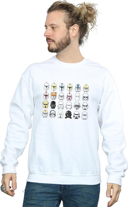 Actual product image Star Wars Mens Trooper Helmets Sweatshirt (XL)