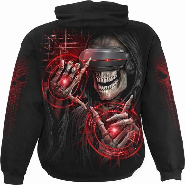 Actual product image Spiral Unisex Adult Cyber Death Hoodie (S)