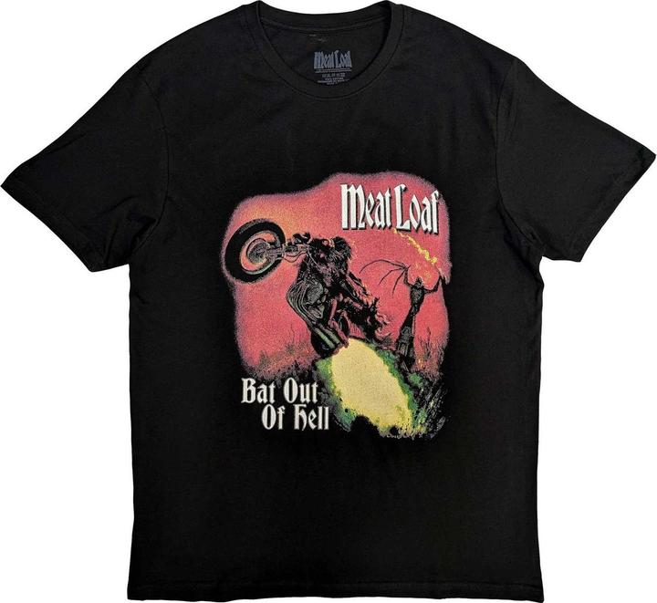 Meat Loaf Bat Out Of Hell TShirt Rückseitiger Aufdruck