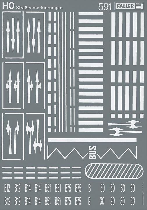 Actual product image Faller Road markings