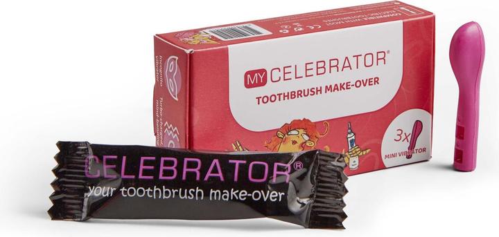 Produktbild Celebrator My ZahnbürstenMakeover Zehnteiliges PartyPack Rosa
