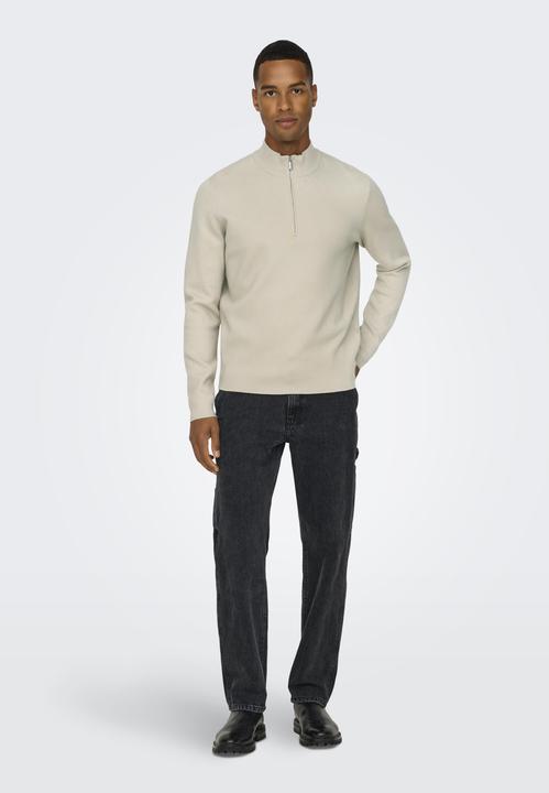 Produktbild Only & Sons Onscooper Reg 12 Half Zip High Neck Knit (XS)