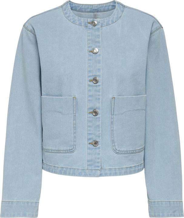 Only Rundhals Jeansjacke Jeansjacke