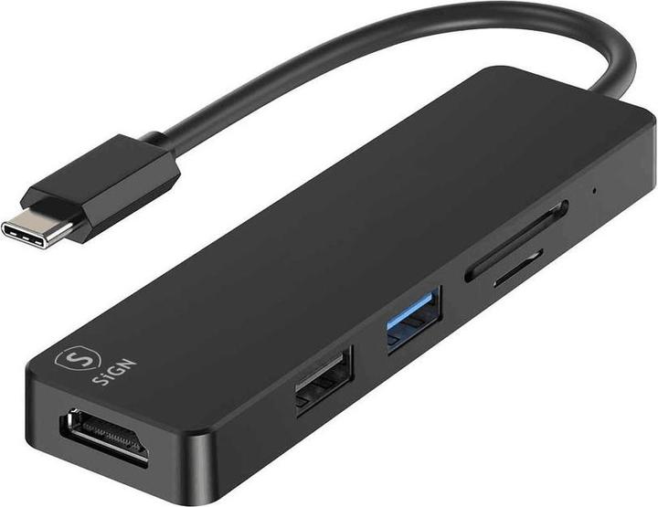 SIGN USB C zu (HDMI, USB-A)