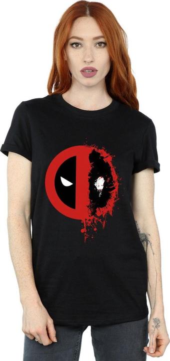 Immagine prodotto Deadpool Split Splat Logo Maglietta Ampia Donna (M)