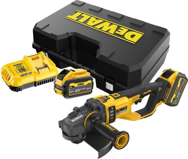Actual product image DeWalt DCG460X2 FLEXVOLT Accu Haakse Slijper 230mm 54V 9.0Ah in case (230 mm)