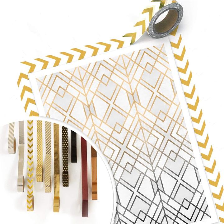 Produktbild Trenddeko Gold und Silber (100 x 120 cm)
