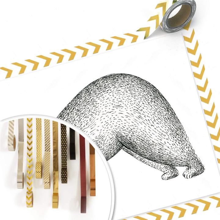 Actual product image Trenddeko Yoga bear 01 (80 x 60 cm)