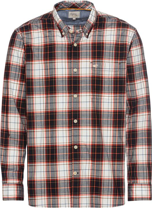 Image du produit Camel Active Chemise à manches longues à carreaux en pur coton (XXL)