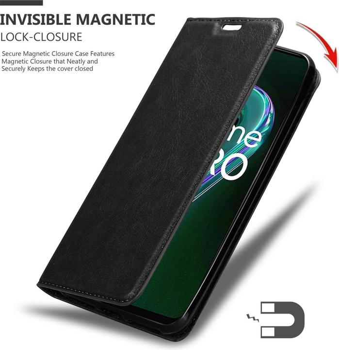Productafbeelding Cadorabo Hoesje voor Realme 9 5G / 9 PRO / V25 / Q5 / OnePlus Nord CE 2 LITE 5G in Book Invis. Magneetstijl (Vivo V25, Realme 9 Pro+, OnePlus North CE 2 Lite 5G)
