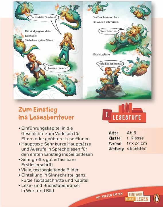 Immagine prodotto JUNIOR – Einfach selbst lesen: Der geheime Drachenwald - (Lesestufe 1) (Tedesco, Sandra Grimm, 2024)
