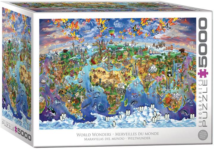 Actual product image Eurographics Wonders of the world - 5000 parts (5000 pieces)