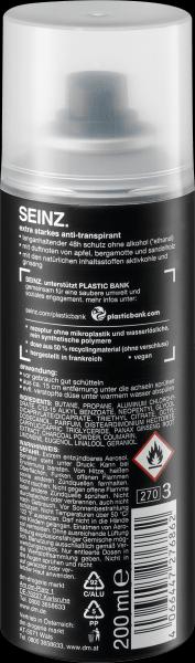 Actual product image dm Seinz. Antiperspirant deodorant spray extra strong (Spray)