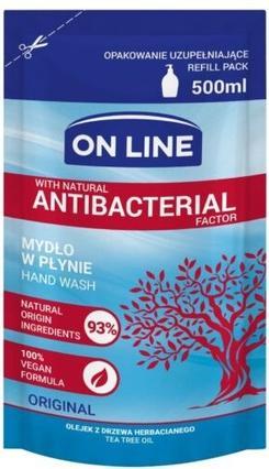 Produktbild On Line Antibakterielle Flüssigseife Original 500ml Nachfüllpackung (Flüssigseife, 500 ml)