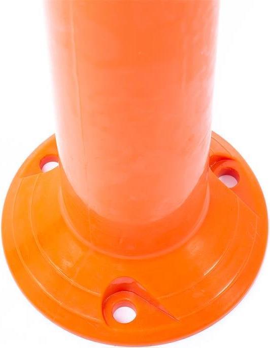 Immagine prodotto HP Autozubehör Palo di sbarramento in TPU arancione/bianco Ø 80 mm da avvitare con materiale di fissaggio Altezza