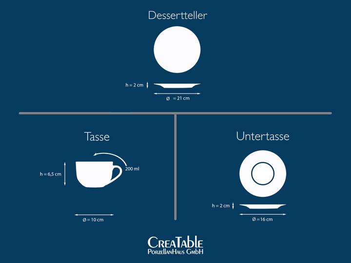 Actual product image CreaTable Maria Theresia (18 Piece)