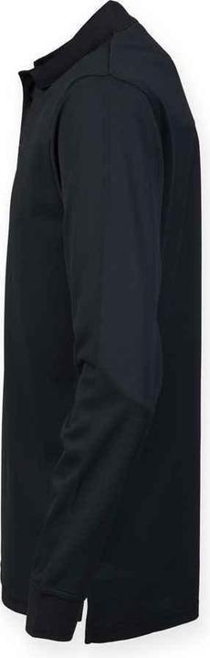 Actual product image Henbury Adults Unisex Long Sleeve Coolplus Piqu Polo Shirt (L)