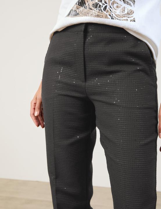 Produktbild Gerry Weber Elegante Hose mit Pailletten Hose Tuch/Kombi verkürzt - 64318 (44)