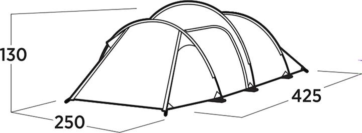 Actual product image Easy Camp Tunnelzelt Hemsedal 4 (olivgr?n, Modell 2025) (Tunnel tent, 5.60 kg, 4 persons)