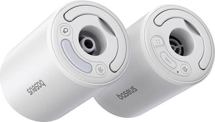 Immagine prodotto Baseus Pompa ad aria portatile PocketGo serie Pro, bianco stellare (Display integrato, Microfono incorporato, Accumulatore di carica elettrica)