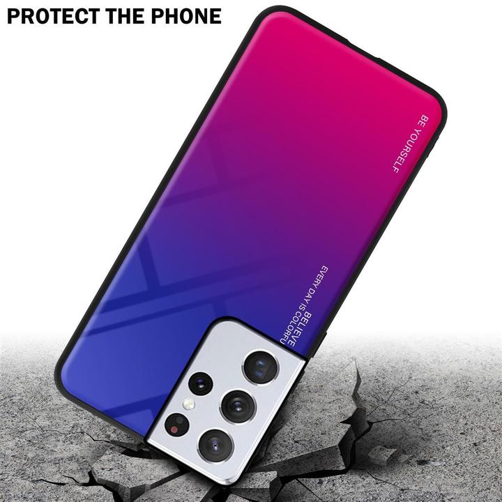 Image du produit Cadorabo Couverture en verre TPU 2 couleurs (Samsung Galaxy S21 Ultra)