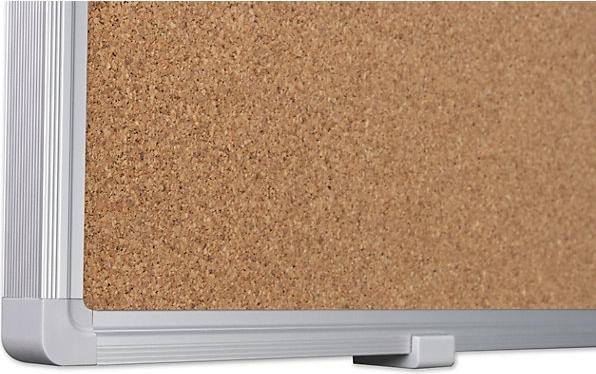Actual product image eurokraft basic pin board, natural cork, WxH 1500 x 1000 mm. (Bulletin board, 100 x 150 cm)