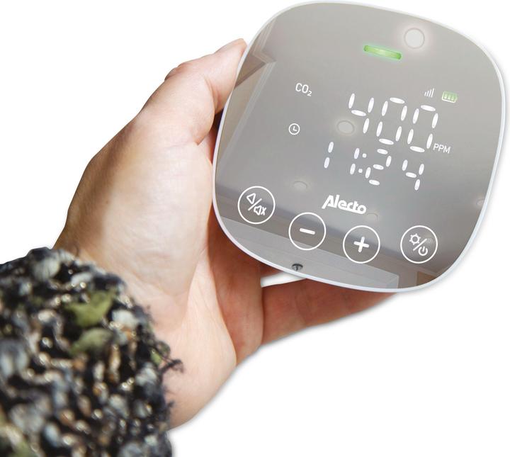 Productafbeelding Alecto CO2-meter AQ30 met NDIR-sensor en vochtigheidsmeter
