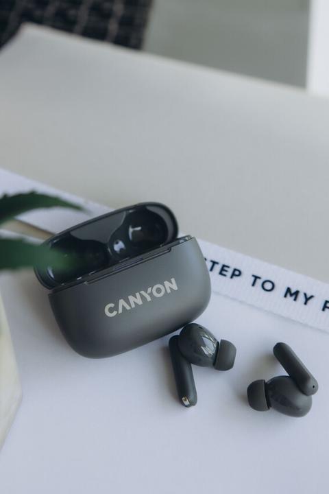 Productafbeelding Canyon TWS-10, On Go, 10 ANC, True Wireless Bluetooth in-ear hoofdtelefoon, oplaadstation in (ANC, 2 h, Draadloze)