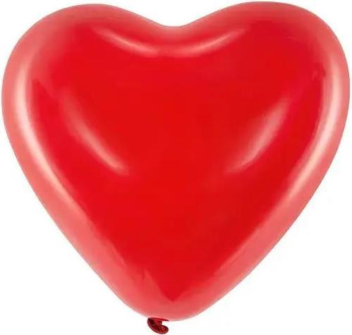 Partydeco Balloons 10" Hearts, Pastel red (1 pkt / 100 pc.)